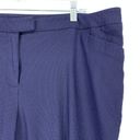 Lane Bryant  Pants Womens Size 24 Blue Pinstripe Trouser Mid Rise Pockets Cropped Photo 2