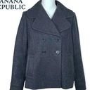 Banana Republic  Gray Wool Blend Double Breasted Classic Style Pea Coat NWOT Photo 0