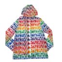 Disney NWT  Parks Hooded Rain Jacket in Clear Rainbow Treats Castle Zip Coat M Photo 3