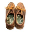 L.L.Bean  Women’s Brown Leather Boat Moccasin Lace Up Shoes Size  8.5 M Photo 2