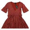 Red, Mini, Polka Dot, Belted Dress Photo 2