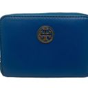 Tory Burch  Blue Small Coin Purse w/ Keychain Photo 5