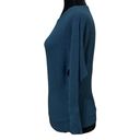 T Tahari  Dark Teal Dolman Sleeve Boat Neck Ribbed Stretch Knit Sweater Size XS Photo 2