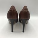 Talbots  Shoes Pumps Heels Genuine Leather Stiletto Brown Size 9.5 B Photo 6