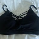 Black Criss Cross Sports Bra Size M Photo 0