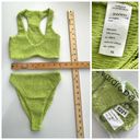 Naked Wardrobe  Swim Lime Smocked 2 Pc Bikini NEW Womens Sz XS Style NW-W0538 Photo 6