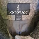 London Fog  2 Tone Gray Button Up Wool Blend Coat‎ Size 8 Photo 2