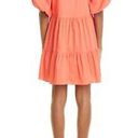 Cinq à Sept  Lynn Tiered Puff Sleeve Dress, Neon Coral Size 6 New w/Tag $365 Photo 3