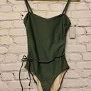 Chelsea28 Women’s Easy Retro Tie One Piece Swimsuit Size XS Green Duck NWT Photo 0