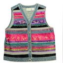 Susan Bristol Vintage 90s Y2K  Casuals Embroidered and Beaded Jean Vest Size S Photo 0