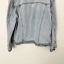 Good American [] Light Wash Studded Distressed Oversized Denim Jacket Sz Large L Photo 8