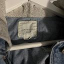 American Eagle  Jean Jacket Grey Sleeves Photo 1