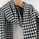 Houndstooth CASHMERE Scarf Made in Scotland  Black White Winter Outdoors Classic Photo 4