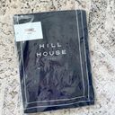 Hill House NWT  The Mila Dress One-Shoulder Eyelet in Navy Linen sz S Photo 3