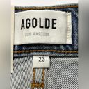 AGOLDE  Riley Crop High Rise Straight Womens Size 23 Denim Blue Whiplash Jean NEW Photo 3