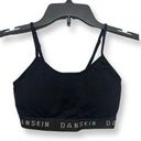 Danskin  Womens Sports Bra Black Adjustable Strap Stretch Pullover Square Logo S Photo 0