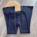 American Eagle  navy blue ribbed flare leg pants Photo 5