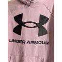 Under Armour Under Armor Loose Pull Over Hoodie Sweatshirt Women Large Purple Gorp Core Photo 3