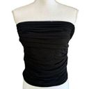 Babaton Aritzia Ruched Sculpted Black Tube Top Photo 0