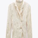 ZARA NWT   CREASED-EFFECT SATIN JACKET Medium Photo 3