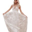 Southern Fried Chicks Southern Fried Chic White Lace Gown Sleeveless Maxi Dress Wedding Prom Womens M Photo 1