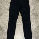 American Eagle  Curvy High-Rise Ripped Jegging Black Photo 1