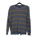 American Eagle Jegging Fit Gray & Yellow Striped Knit Sweater Photo 0