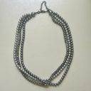 Krass&co The Roman  tri strand grey beaded necklace Photo 10