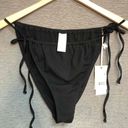 Good American NWT  Black Bikini Top Bottom Textured Beach Swim Size 5/6 Photo 9