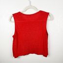 ALC Frank A.L.C. Red 100% Linen Tank Top Red Size XS Photo 4