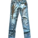 Rocawear Womens  Hannah Skinny Leg Studded Acid Wash Jeans - Sz 9 Photo 0