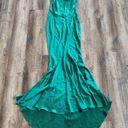 Retrofete Eve Dress in Emerald Green Size Large Maxi Open Back Cowl Neckline Photo 2