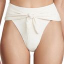 ONIA Barneys New York High Waisted Eyelet Riviera Bikini Bottoms in White - FREE SHIP Photo 0