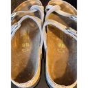 Birkenstock GUC  Women's Silver Mayari Sandals Euro 40 US 9-9.5 Photo 6