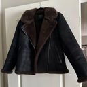 Abercrombie & Fitch Fur Moto Jacket Photo 2