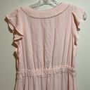 J.Crew  Point Sur V-Neck Ruffle Midi Dress Flutter Sleeve Blush Pink Size 2 Photo 10