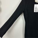 L'Agence NWT L’AGENCE One Shoulder Long Sleeve Black Cocktail Sheath Dress Small Photo 3