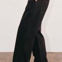 Everlane NWT  Black Wide Leg Organic Cotton Relaxed Elastic Waist Pants Size XS Photo 9