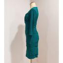 White House | Black Market White House Black | Market Women's Teal Sheath Pencil Dress Size 6 Photo 3