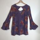 Mason & Belle  ladies long belle sleeves floral blouse size XS Photo 9