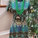 One Clothing  Women's Multicolor Round Neck Short Sleeve Knee Length Dress Size M Photo 8