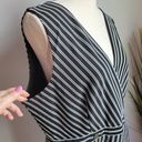 Hutch Anthropologie,  New, Indira Asymmetrical Black White Striped Dress, XL Photo 7