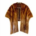 Vintage Mink Fur Stole Cape Capelet Winter Luxury Wrap Pockets Size undefined Photo 0