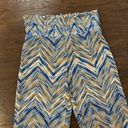 Jordan Taylor Elif for  Blue & Gold Chevron High Waisted Pants | Small Photo 3