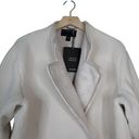 Bernardo  Womens L Double Breasted Faux Fur Coat in Cream NEW Photo 3