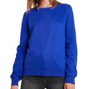 English Factory  Crew Neck Side Slit Hi low Hemline Sweatshirt Stretchy Women’s S Photo 12