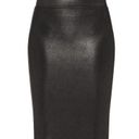 Spanx Faux Leather Pencil Skirt Very Black Shiny Stretchy Shapewear Edgy Moto XL Photo 7