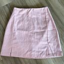 Brandy Melville  Pink Plaid High Waisted Skirt Photo 0