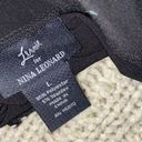 Nina Leonard Lennie for  black knit bolero shrug top size large Photo 2