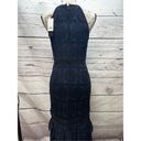 Banana Republic  NWT size 4 navy blue and black fit flare dress, lace on outer la Photo 1